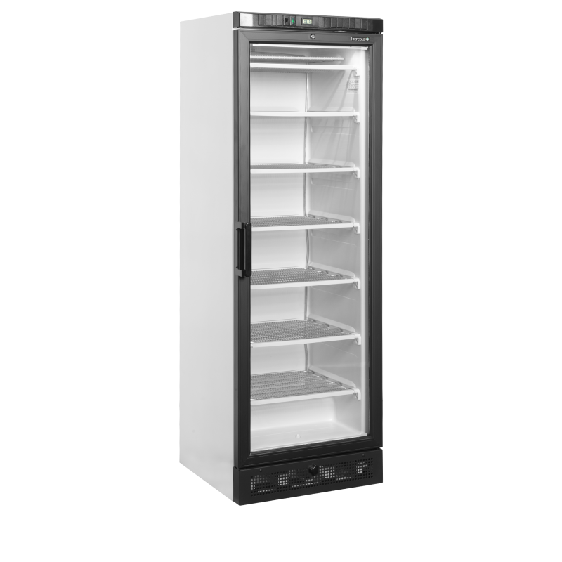Vitrine Réfrigérée Négative à Porte Chauffée, Température -24 à -14°C, 595x640x1840 mm, Capacité 300/270 L