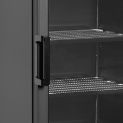 Vitrine Réfrigérée Négative à Porte Chauffée, Température -24 à -14°C, 595x640x1840 mm, Capacité 300/270 L