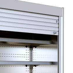 Vitrine Multiniveaux avec Volet Manuel, Température -1 à +5°C, Dimensions 1312x740x1994 mm, Capacité 680/580 L