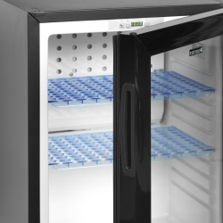 Minibar à Porte Vitrée: Présentation Produits 5-14°C, Compact 402x485x565 mm, Capacité 38/34 L