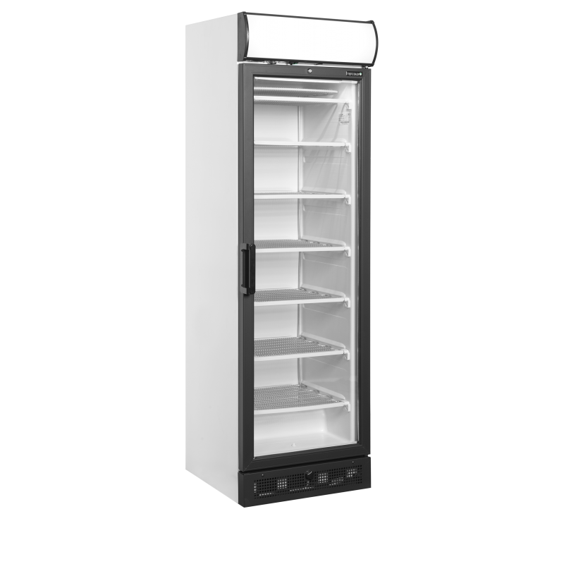 Vitrine Froid Négatif: Porte Vitrée Chauffée, -24 à -14°C, 595x640x1980 mm, 300/270 L