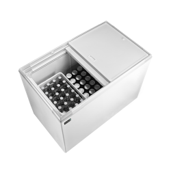 Spacious Chest Refrigerator for Beverages, Temp +1 to +8°C, 250/226L Capacity, 1025x625x1000mm