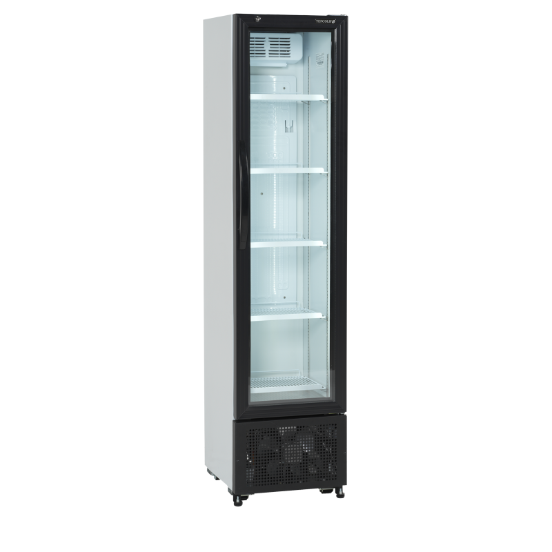Compact White Beverage Refrigerator: 182/114L Capacity, +2 to +10°C, 435x500x1833mm Dimensions