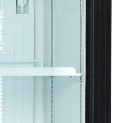 Compact White Beverage Refrigerator: 182/114L Capacity, +2 to +10°C, 435x500x1833mm Dimensions