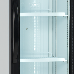 Compact White Beverage Refrigerator: 182/114L Capacity, +2 to +10°C, 435x500x1833mm Dimensions
