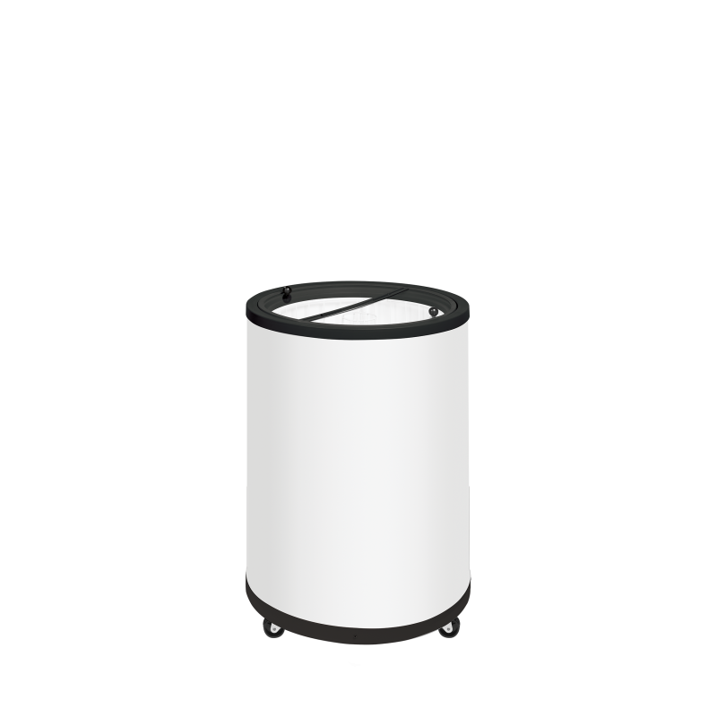 Mobile Cylindrical Freezer with Dividers, -22 to -12°C, 567x567x830 mm, 80/72 L Capacity
