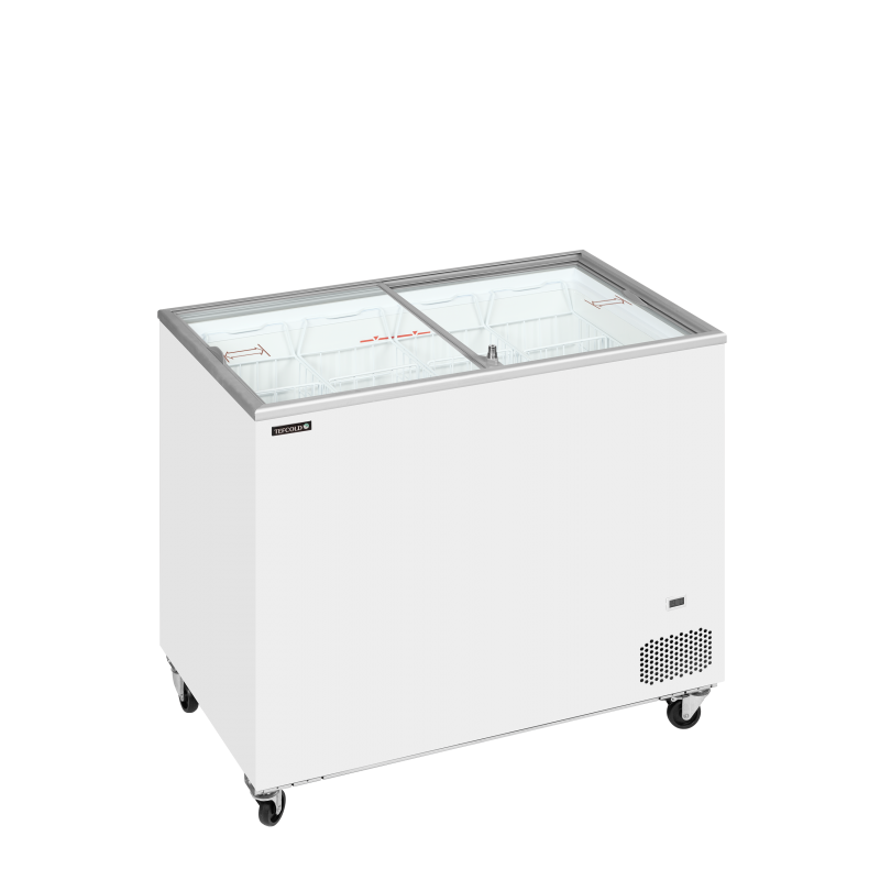 Congélateur Coffre Pro avec Couvercles Coulissants Vitrés, 296/255 L, Température -24 à -14°C