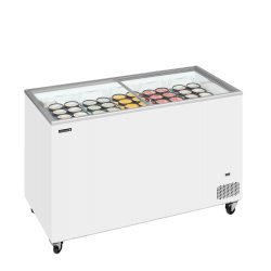 Congélateur Coffre Pro avec Couvercles Coulissants Vitrés, -24 à -14°C, 401/350 L, 1300x630x892 mm