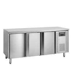 Comptoir Réfrigéré Inox GN1/1, Température -2 à +8°C, 1795x700x860 mm, Capacité 368/291 L, avec Étagères