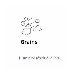 Machine à glaçons en grains -Prod. : 105 Kg/24 h. Stock. : 32 Kg.