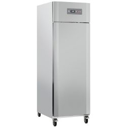 Armoire frigorifique ventilée 600L GN 2/1 en acier inox avec roues et freins