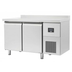 Table réfrigérée positive gn 1/1 - prof 700 - avec dosseret - 2 portes