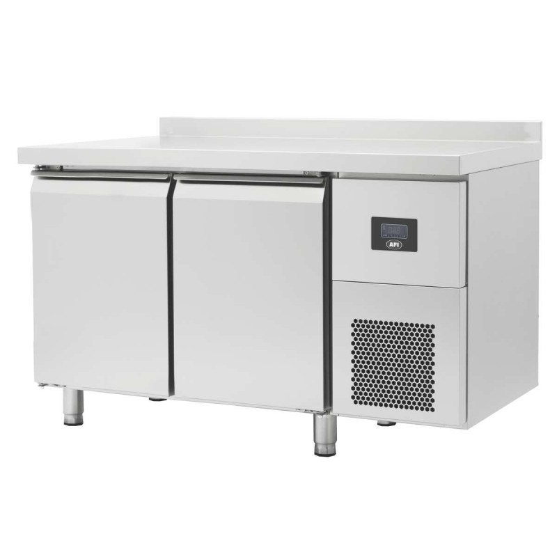 Table réfrigérée positive gn 1/1 - prof 700 - avec dosseret - 2 portes