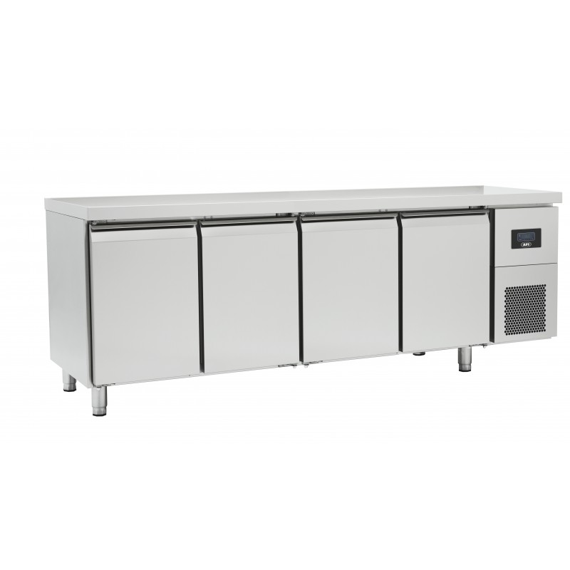 Table réfrigérée négative gn 1/1 - prof 700 - sans dosseret - 4 portes