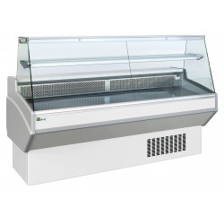 Comptoir d'exposition - vitrage droit - prof 820 mm - froid statique