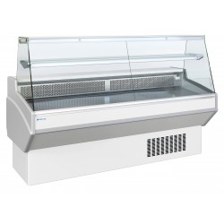 Comptoir d'exposition - vitrage droit - prof 820 mm - froid statique