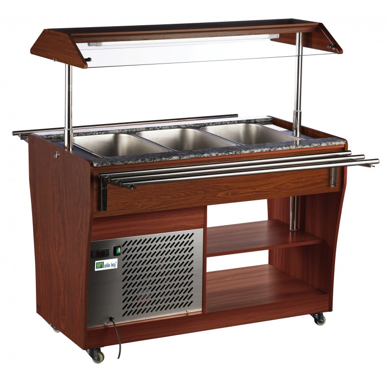 Buffet réfrigéré - 3 bacs gn 1/1