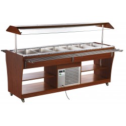 Buffet réfrigéré - 6 bacs gn 1/1