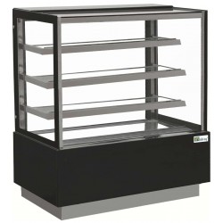 Vitrine pâtisserie - vitrage droit - 3 étagères - 831 l