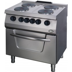Fourneau électrique sur four électrique gn 2/1 - gamme 700