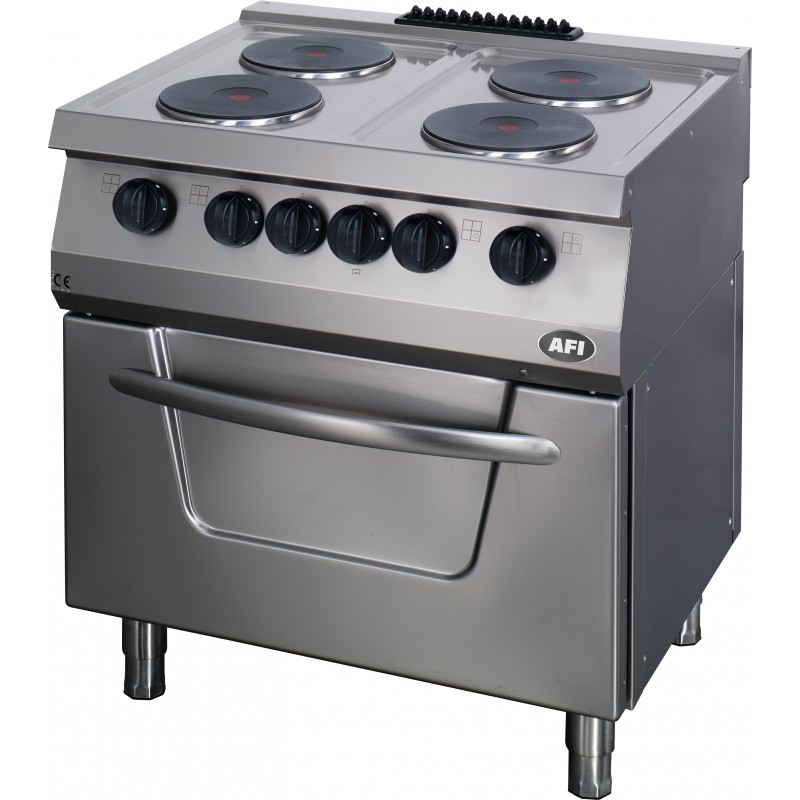 Fourneau électrique sur four électrique gn 2/1 - gamme 700