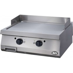 Plaque à snacker gaz - gamme 700 - double lisse - chrome