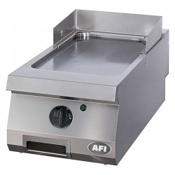 Plaque à snacker électrique - gamme 700 - simple lisse - chrome