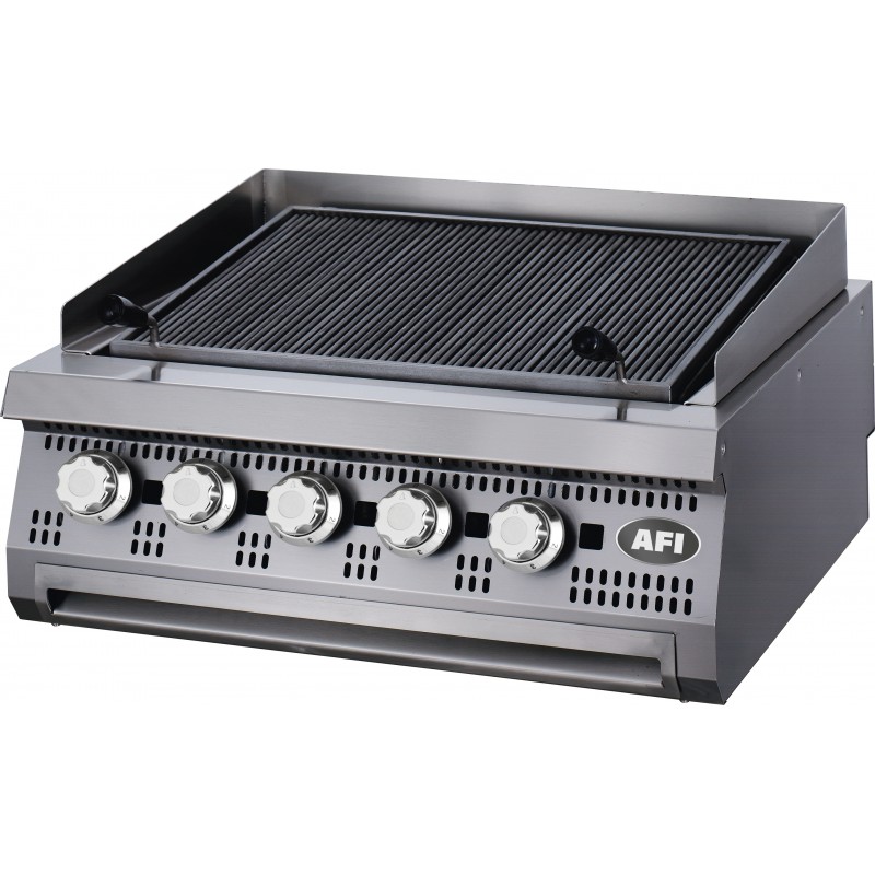 Grillade gaz - gamme 900 - larg 800 mm