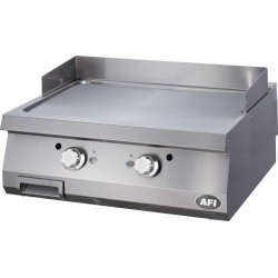 Plaque à snacker gaz - gamme 900 - double lisse - chrome