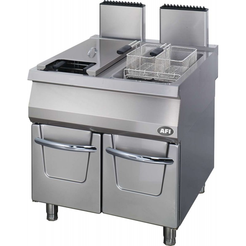 Friteuse sur coffre gaz - gamme 900 - 22 + 22 l