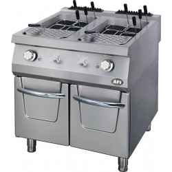 Cuiseur à pâtes gaz sur placard fermé - gamme 900 - 40 + 40 l