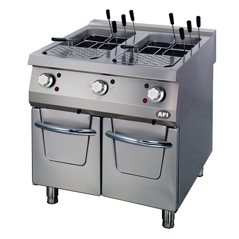 Cuiseur à pâtes électrique sur placard fermé - gamme 900 - 40 + 40 l