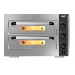 Four à pizza électrique - 2 chambres - 2 x 4 pizzas diamètre 250 mm