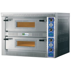 Four à pizza électrique - 2 chambres - 2 x 6 pizzas diamètre 340 mm