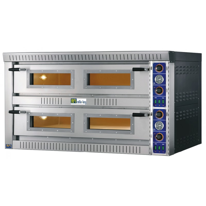 Four à pizza électrique - 2 chambres - 2 x 6 pizzas diamètre 340 mm