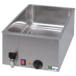 Bain-marie de table avec robinet de vidange - gn 1/1