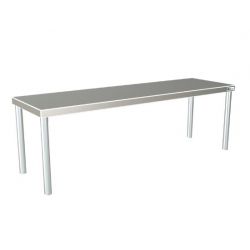 Étagère de chef inox - simple - long. 1200 mm