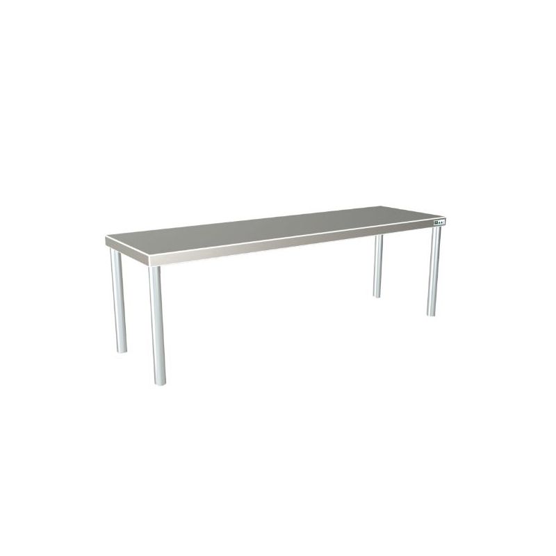 Étagère de chef inox - simple - long. 1800 mm Étagère de chef inox - simple - long. 1800 mm
