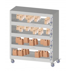 Etagère chauffante mobile 150