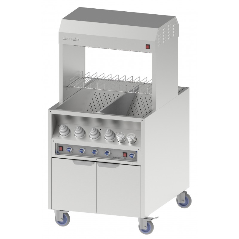 Poste de salage chauffe sauce traversant 800