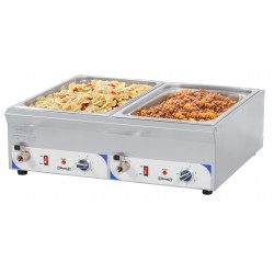 Double bain-marie avec robinet de vidange GN 1/1 - 100 mm