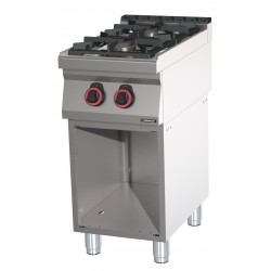 Fourneau gaz 2 feux avec soubassement HP 40