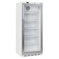 Armoire positive vitrée 600 L Blanche