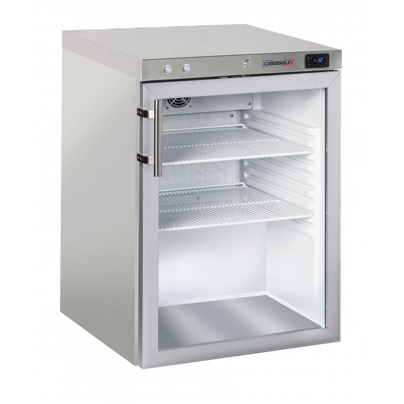 Armoire négative à spiritueux vitrée 140 L Inox