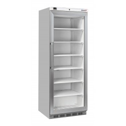Armoire négative vitrée 400 L Inox