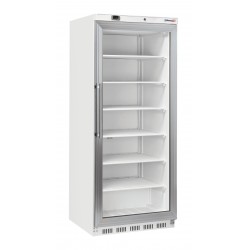Armoire négative vitrée 600 L Blanche