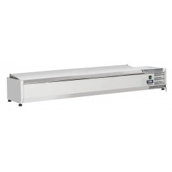 Saladette à poser 8 x GN 1/4 avec couvercle