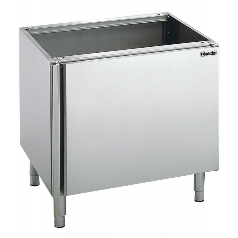 Soubassement inoxydable, porte, étagère, pieds réglables, 400x550x580 mm. Soubassement inoxydable, porte, étagère, pieds réglables, 400x550x580 mm.