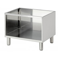 Soubassement inox 18/10, L700xP535xH560-660 mm, Série 650.
