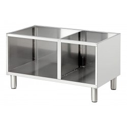 Soubassement inox 18/10, L1000 x P535 x H560-660 mm.